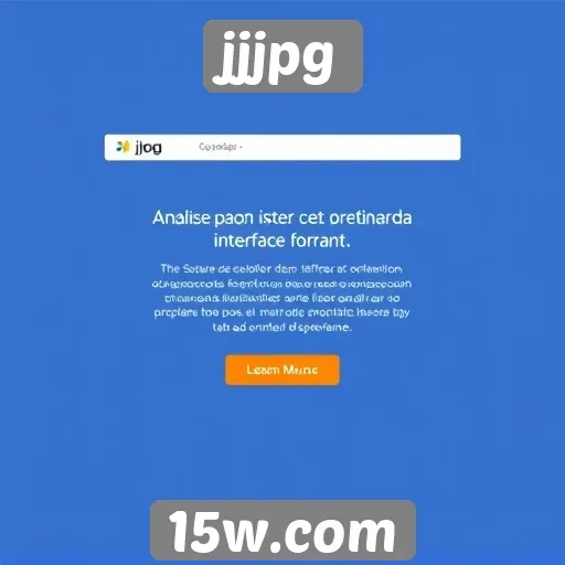 Análise da interface do site jjjpg